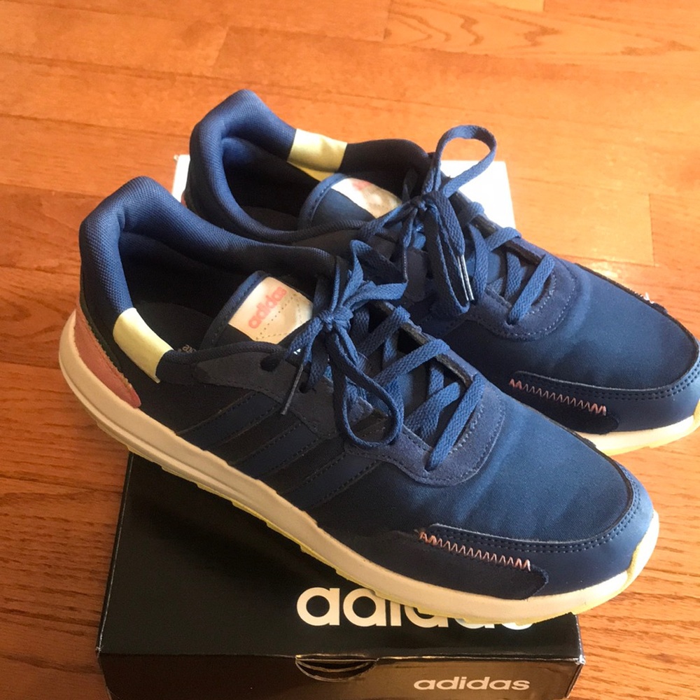 Blue adidas sneakers